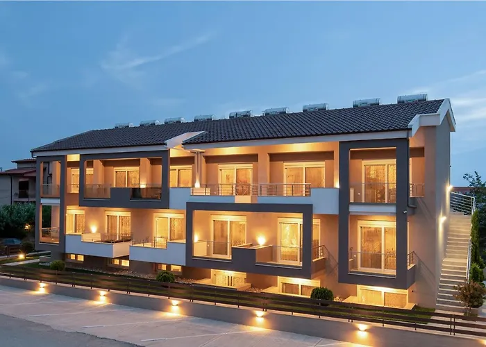 Sithonia Suites Luxury 2 Beds Studio, Semi-Ground Floor, No Balcony